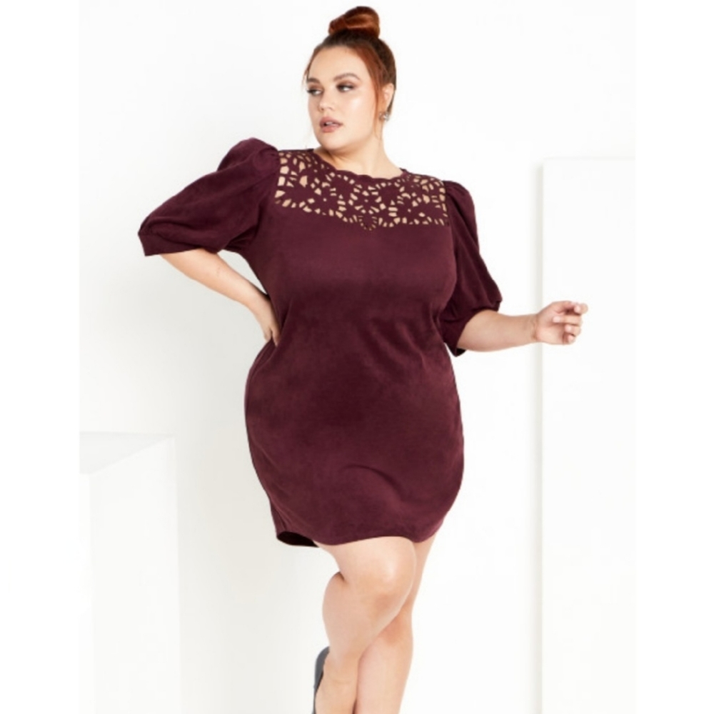 City Chic NWOT Whitney Dress Ruby Size XS/14